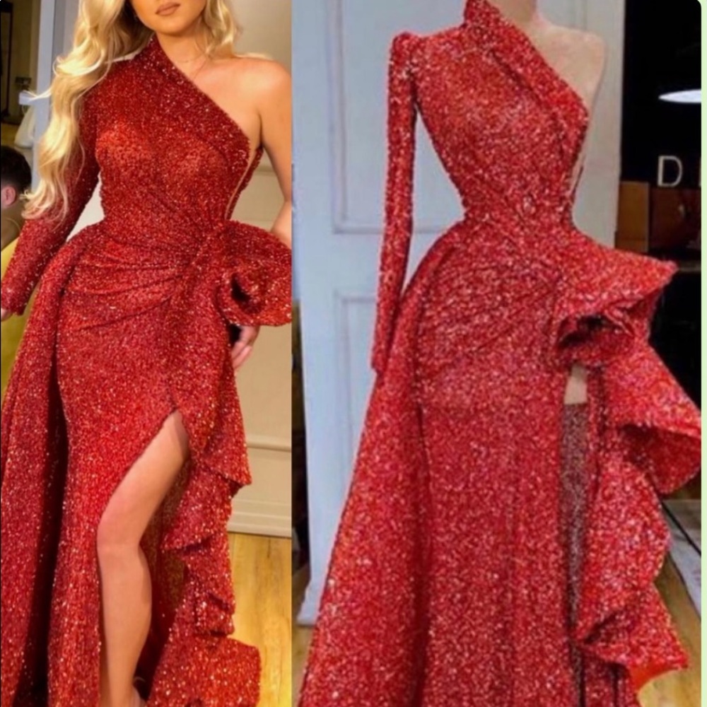New with tags Valdrin Sahiti gown, size 4.